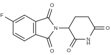 2-(2,6-dioxopiperidin-3-yl)-5-fluoroisoindole-1,3- dione
